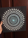 28th Oct. 10-12: Family Mandala painting with glow in the dark paint