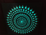 28th Oct. 10-12: Family Mandala painting with glow in the dark paint
