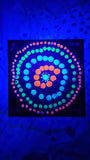 28th Oct. 10-12: Family Mandala painting with glow in the dark paint