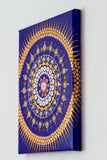 Dot Mandala bluee gold red green white bronze  canvas
