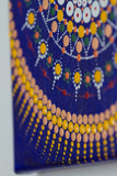 Dot Mandala bluee gold red green white bronze