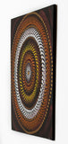 Dot Mandala orange yellow white gold bronze black
