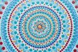 Dot Mandala Mandalove by Nelly turquoise blue gold red white