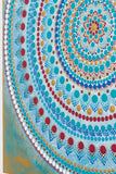 Dot Mandala turquoise blue gold red white