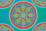 Greek mosaic style canvas dot painting