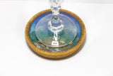 Ocean themed cork and resin coaster