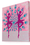 Pink and purple ballerina painting