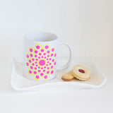 Hand painted Mandala Mug,