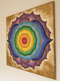 Colourful lotus flower of chakras Mandala | Lotus flower Mandala | Lotus flower chakra art