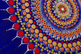 Dot Mandala meditation tool gold blue red white bronze green