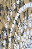 Meditation tool dot Mandala gold white black