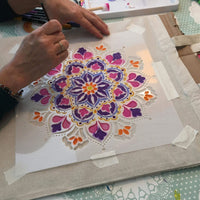 28th October, 2-4pm: Mandala painting on T-shirts (with stencils)