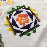 29th June, Saturday, 2-5pm: Mandala patterned Fabric Painting Workshop, Cabbage Rose, Foxlowe, Leek