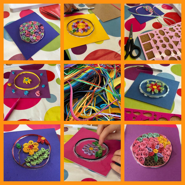 18. Feb. 2-4pm: Quilling a vase of flowers