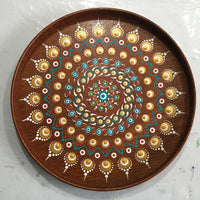 15th June, 1:30-4:40pm: Mandala themed tray painting