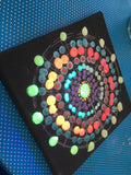 12th April, 10-12 noon: Mandala painting with glow in the dark paint