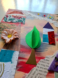 3D fairy tale village collage