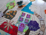 3D fairy tale village collage